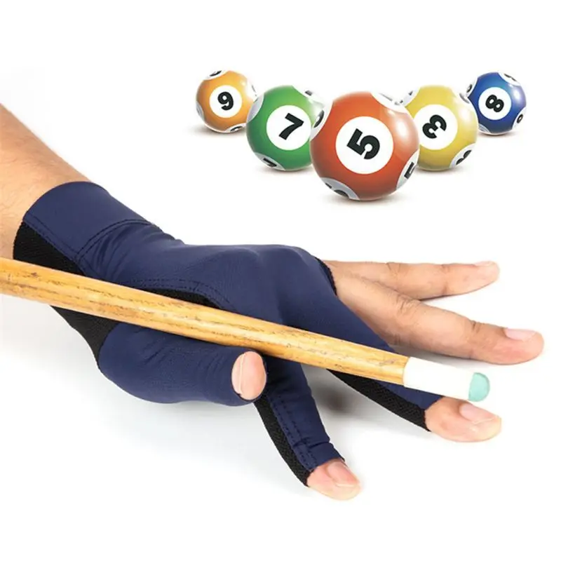

1pc Billiards Three Finger Gloves Lycra Anti Skid Snooker Glove Pool Left Hand