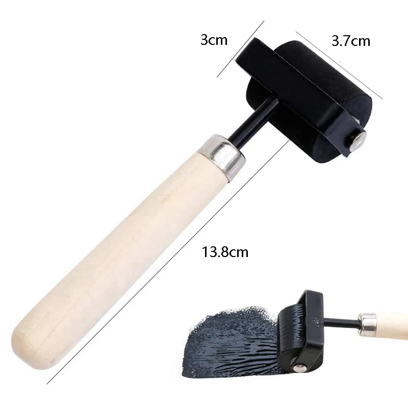 1.5 Inch and 3 Hard Rubber Roller Heavy Steel Frame Craft Tools 2 Pieces | Paint Rollers
