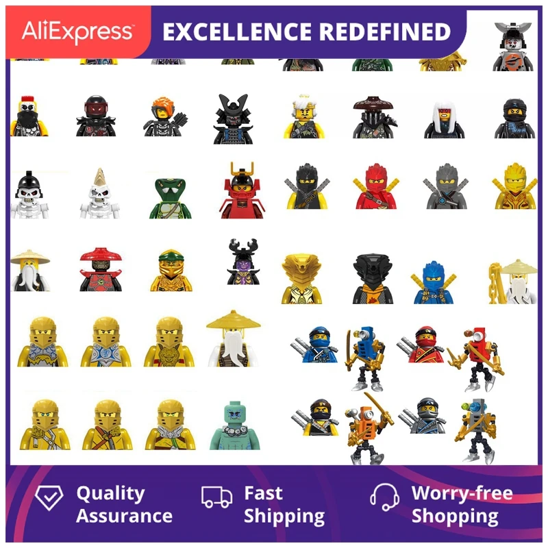 

Japan Anime Movie Ninja Figures Building Block Skeleton Human Snake Samurai Hero Character Figurine Brick Set Boy DIY Toys Gift