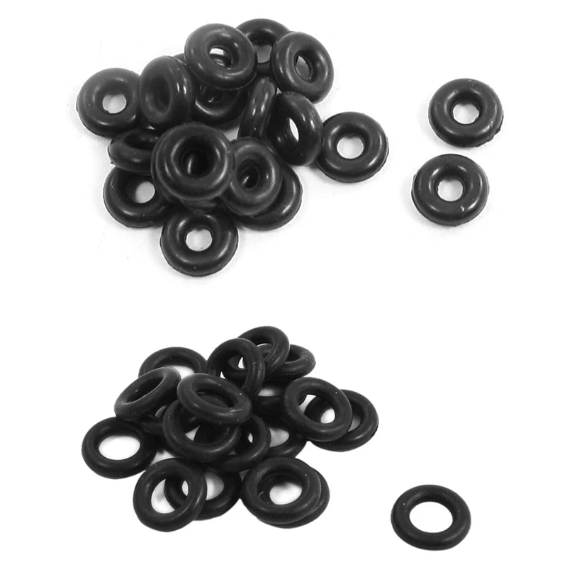 

20 pieces diameter 1.8 mm thickness black rubber O-ring oil washers