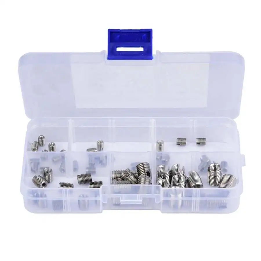 60Pcs 302 Type Stainless Steel Self Tapping Screw Vibration Resistance Prevent Loosening Improve Connection Thread Inserts | Обустройство