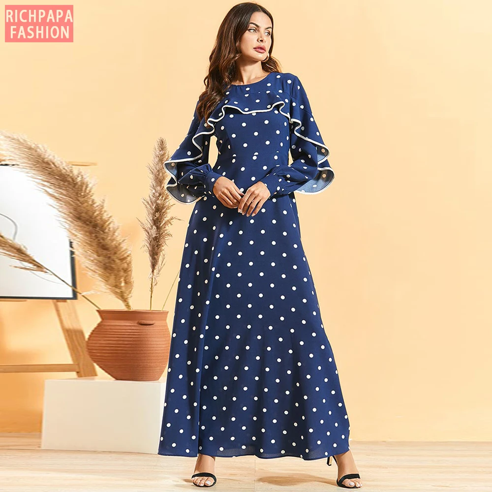 Рамадан ИД Vestidos абайя размера плюс пакистанский арабский хиджаб мусульманское