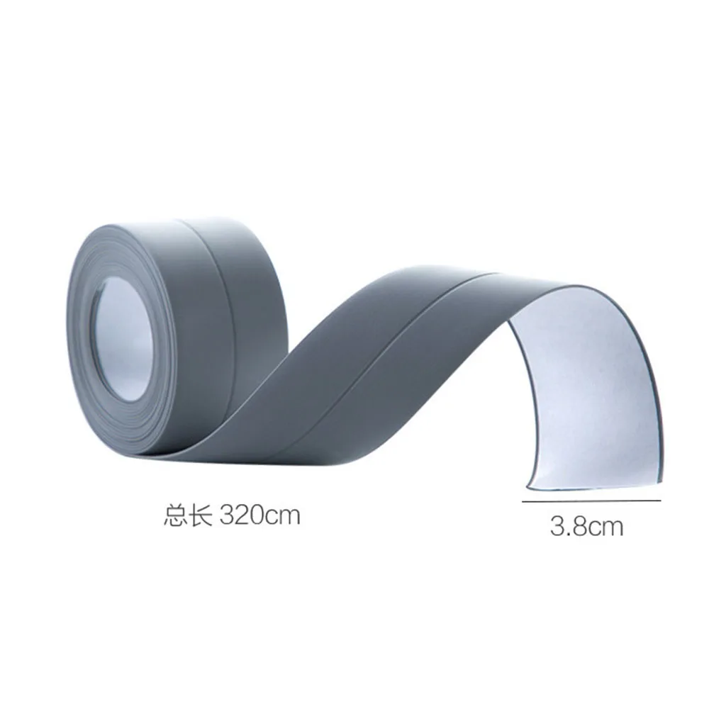 2020 уплотнительная лента для ванной и душа белая ПВХ самоклеящаяся