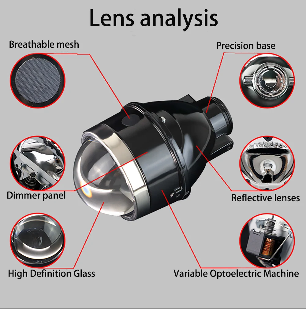 2 шт. линзы Противотуманные фары светодиодные передние противотуманные H11