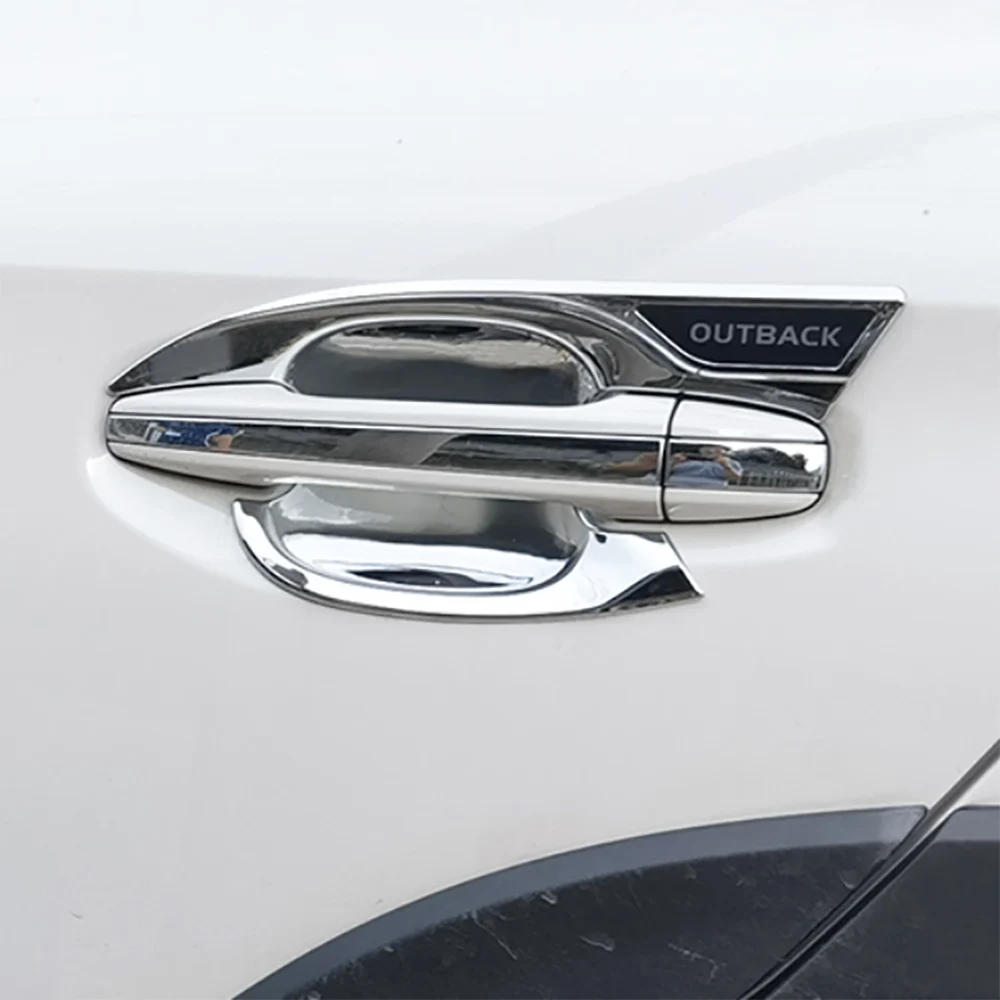 Хромированные карбоновые накладки на дверные ручки для Subaru Outback 2020 2021 2022