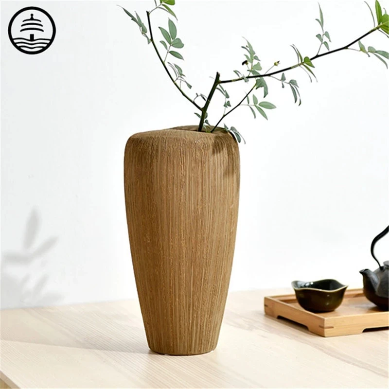 

Bao Guang Ta Chinese Style Ceramic Wiredrawing Vase Creative Living Room Study Floral Organ Modern Simple Home Decor A2827
