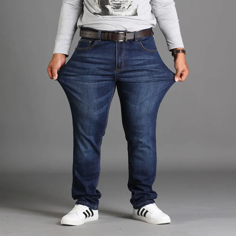 

Plus Size Regular Jeans for Men Stretch Denim Big Size 28-48