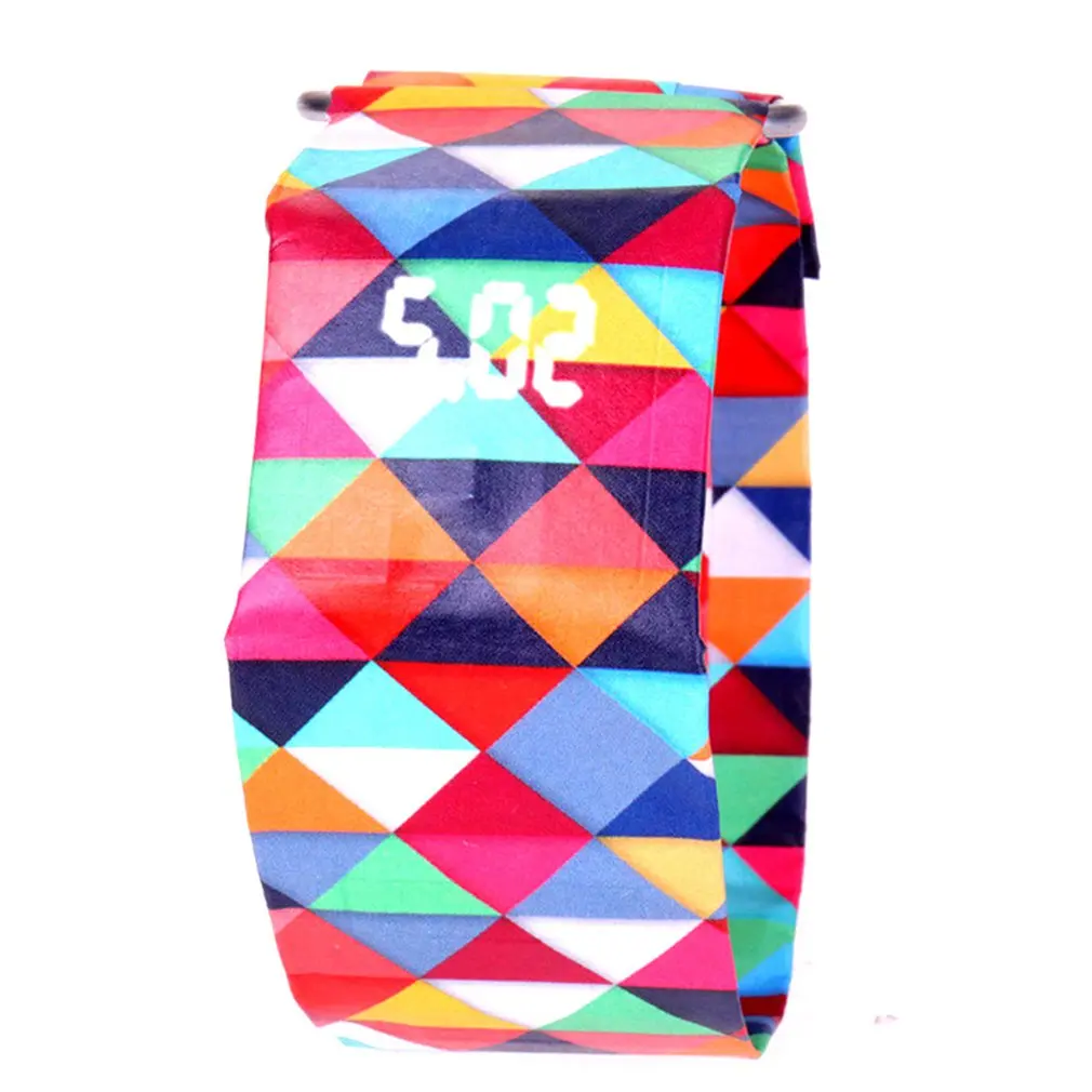 Креативные светодиодные часы для мужчин wo мужские водонепроницаемые Tyvek бумага