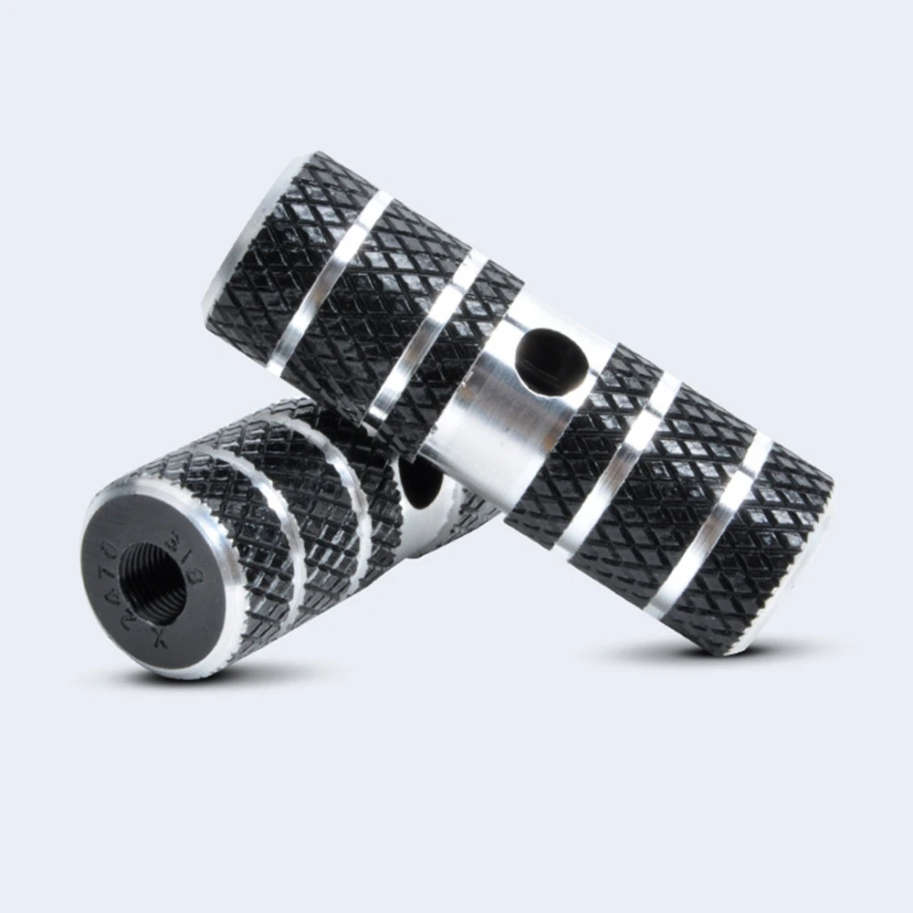 

1 Pair Bicycle Non-slip Aluminum Foot Post Foot Bar Cylindrical Mountain Bike Rear Foot Pole Foot Post Solid Cycling Accessories