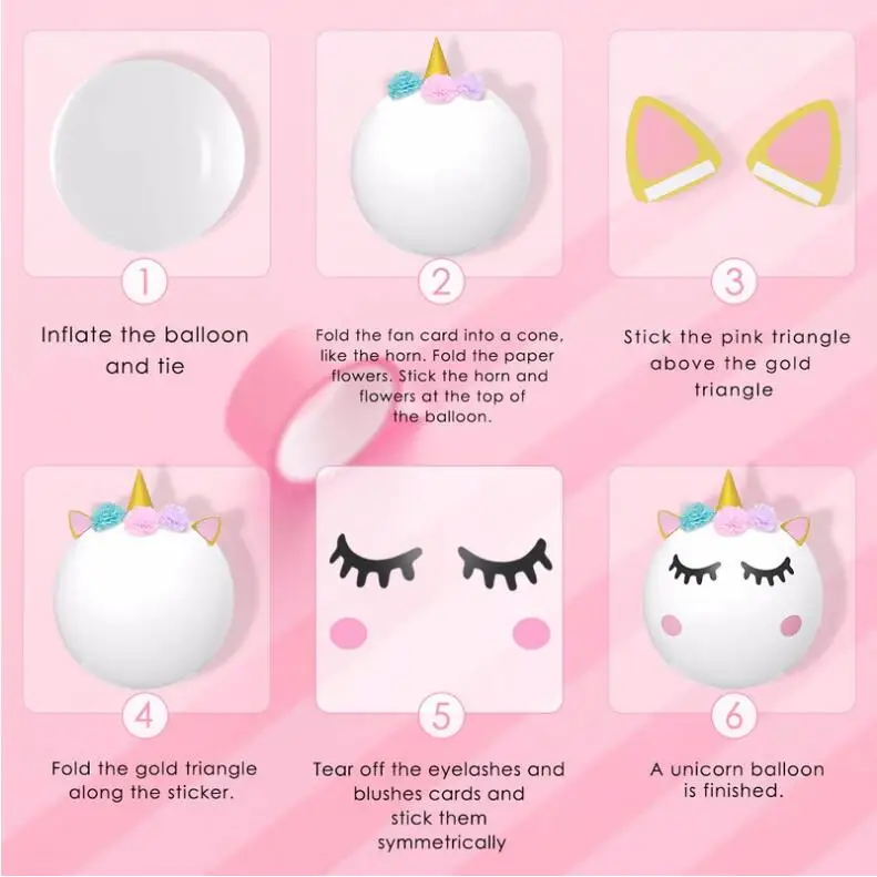 1 шт. вечерние объемные большие воздушные шары в виде единорога праздничные для