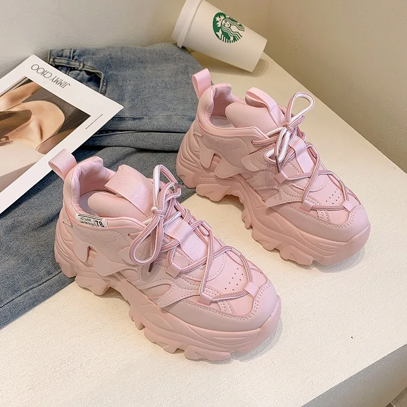 

Sneakers Women Casual Platform Shoes 2021 New Fashion Jelly Thick Bottom Ladies Trainers Chaussure Femme Chunky Sneakers Woman