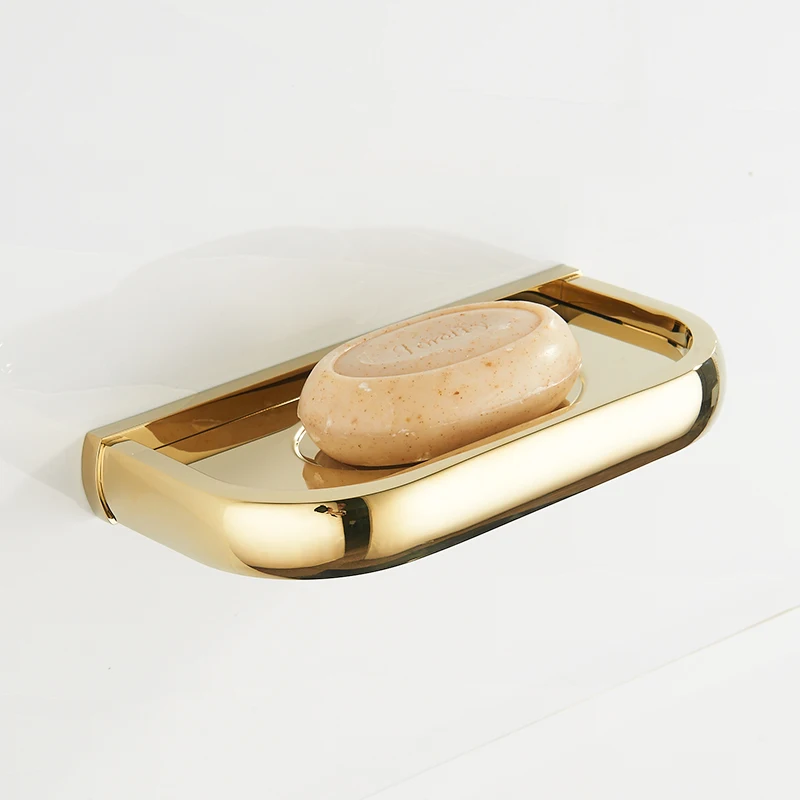 Держатель для мыла Vidric золотистый/хромированный настенный держатель в ванную