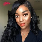 Ali Queen Hair свободная волна 13x4  13x 6 парик на шнурке 8 -24 естественные цвета бразильские человеческие волосы Remy Парики