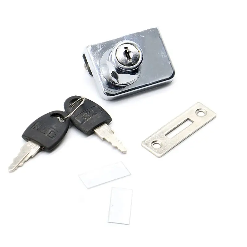 Стеклянная дверь Двойная защелка замок безопасности для витрины стеклянной