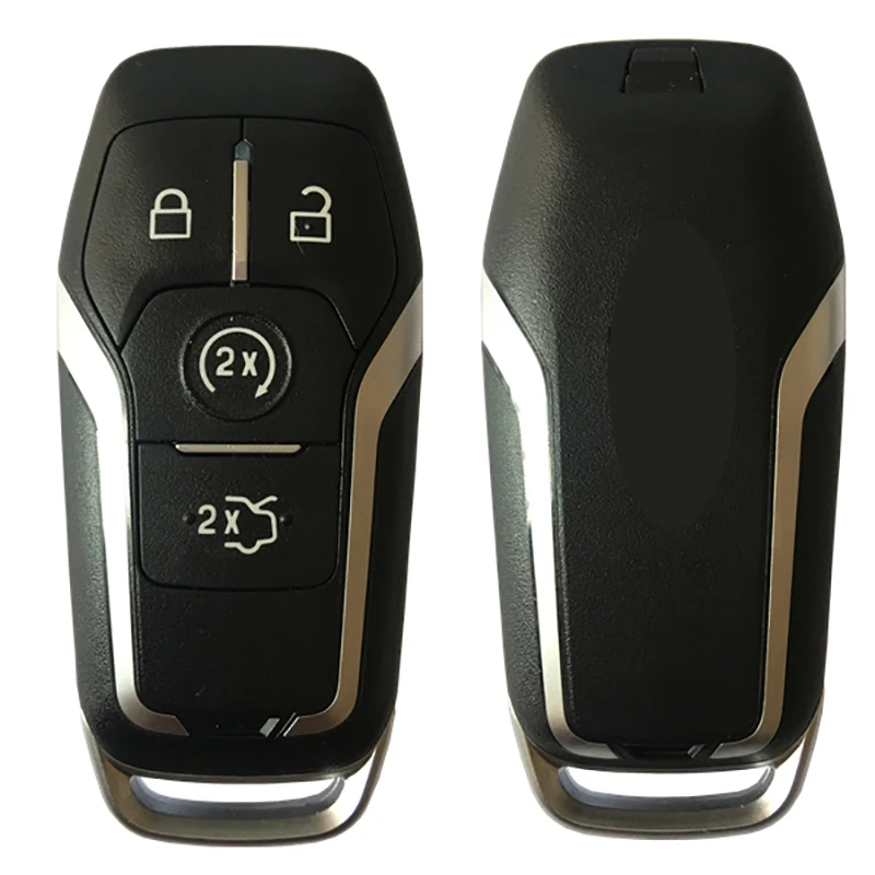 Смарт-ключ CN018077 4 кнопки для Ford Mustang с чипом HITAG-Pro 434 FR3T-15K601-EB МГц без ключа - купить