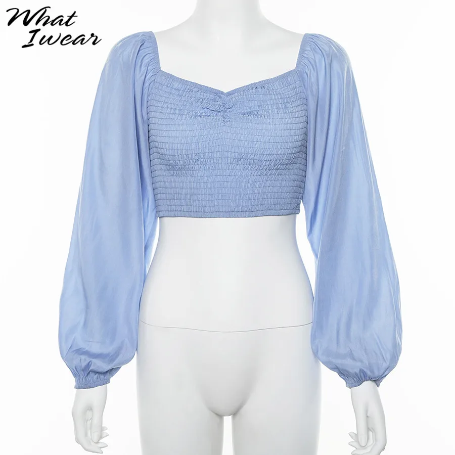 Футболка женская с открытыми плечами Модный облегающий укороченный топ V