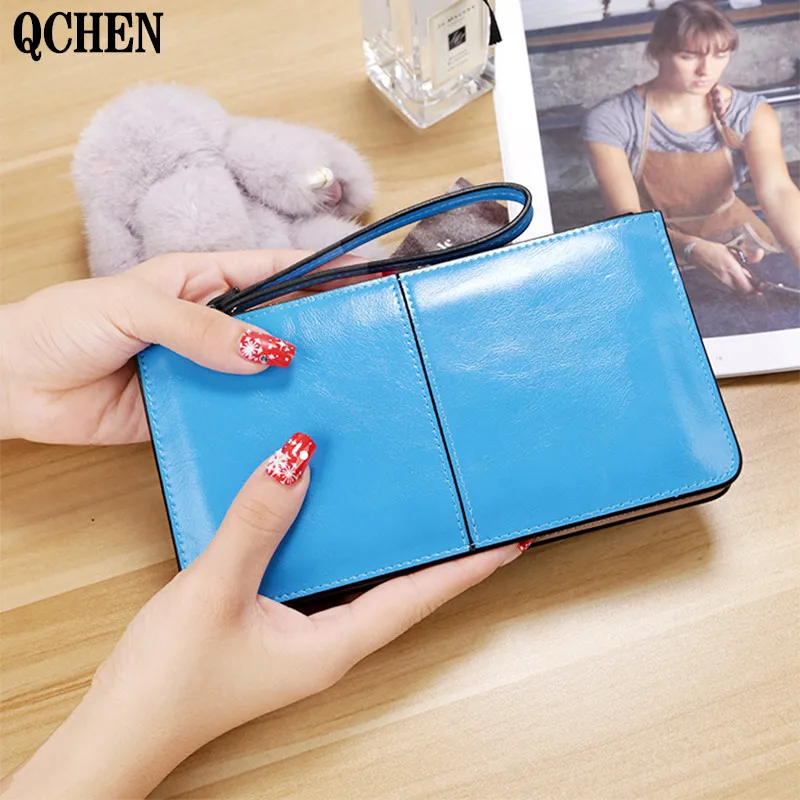 Женский кошелек длинная модная дамская сумка на мобильный телефон Дамский клатч