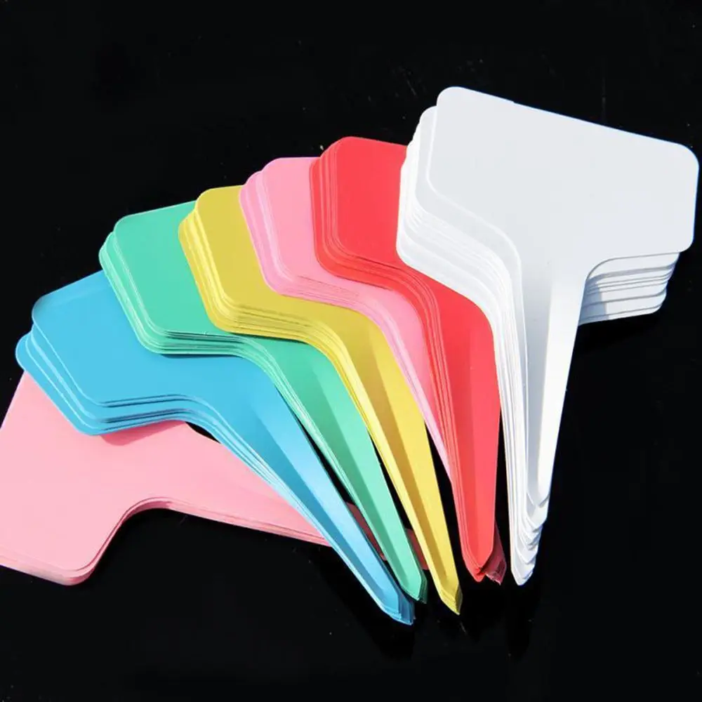 10 шт. Tag для пальцев искусственные бриллианты Т образный Пластик рассадник ярлыки