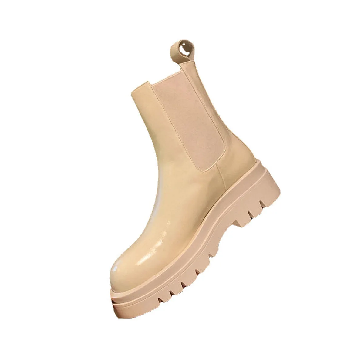 

2021 Newest Plush Winter Boots Ladies Solid Color Mid-heel Shoes Fashion Ladies Round Toe Boots Women Shoes Woman Fashion Shoes