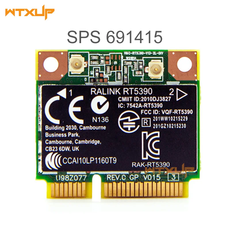 Оригинальная Wi Fi беспроводная карта для Ralink RT5390 300 Мбит/с 802.11b/g/n половинчатая Mini PCI