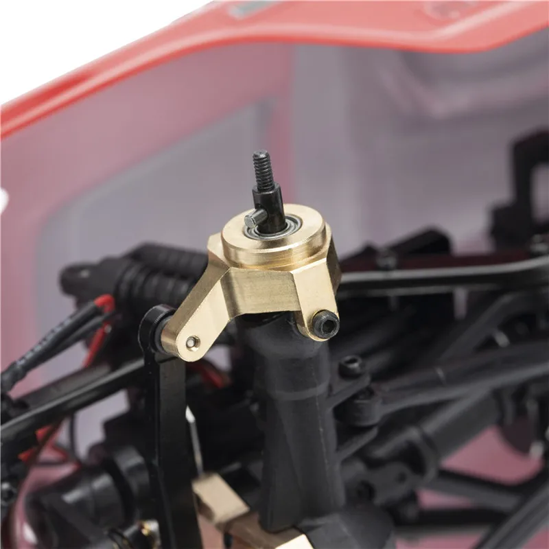

2PCS Brass Steering Knuckle Set For Axial SCX24 90081 RC Car Upgrade Parts