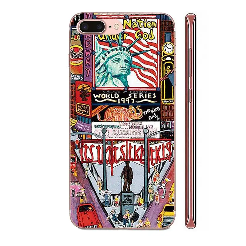Мягкий чехол для Galaxy Note 10 A10E A10S A20S A30S A40S A50S A6S A70S A730 A8S M10S M30S Lite Plus Nyc New York City Paisaje |