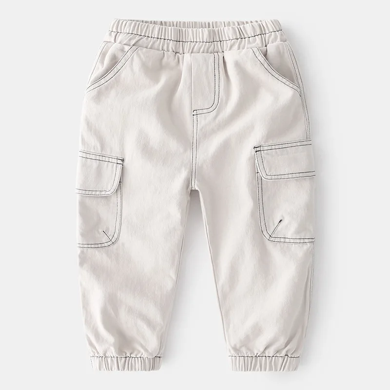 Брюки для мальчиков штаны спортивные хлопковые длинные брюки повседневные с