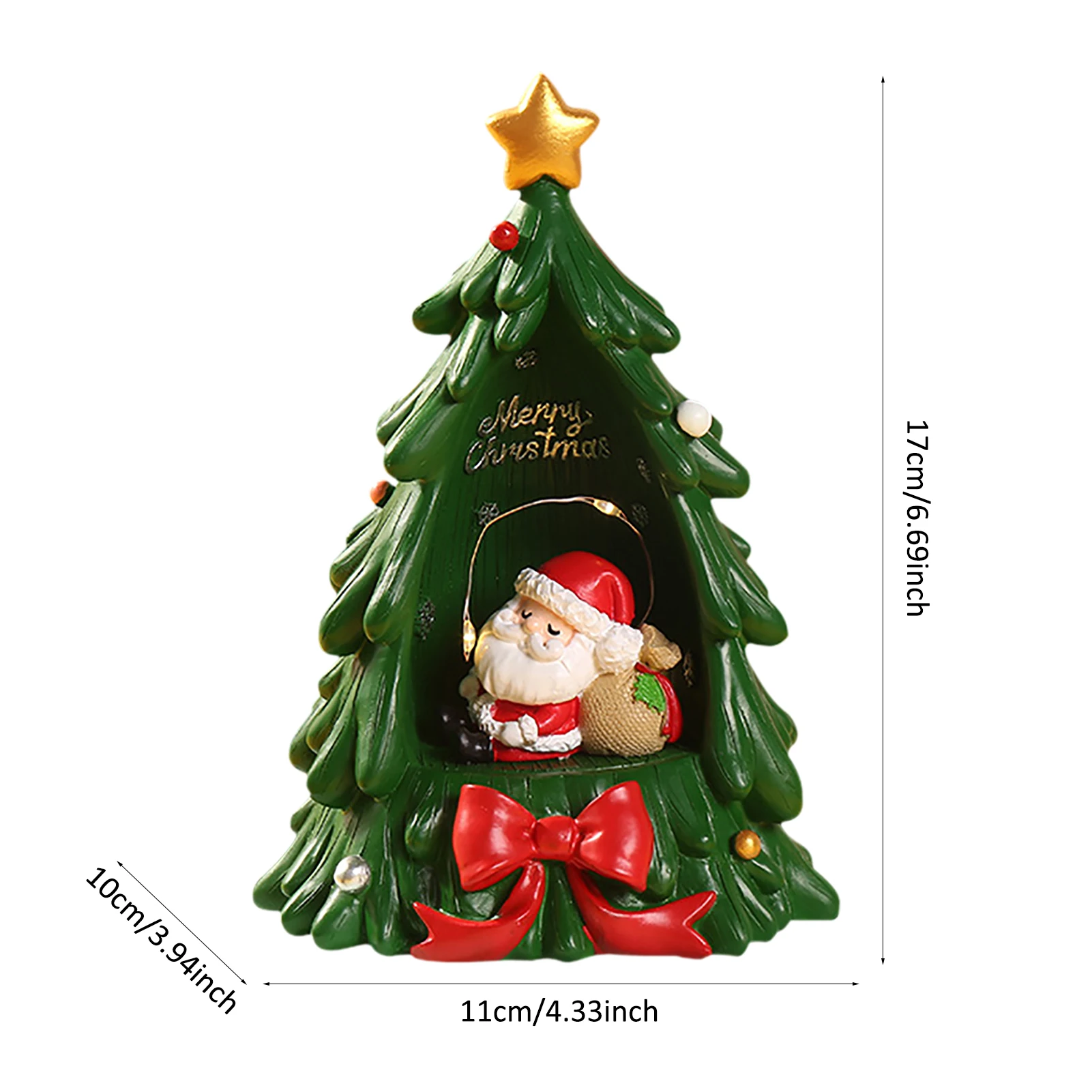 Творческие интересные Рождественская елка из смолы украшение Электрический