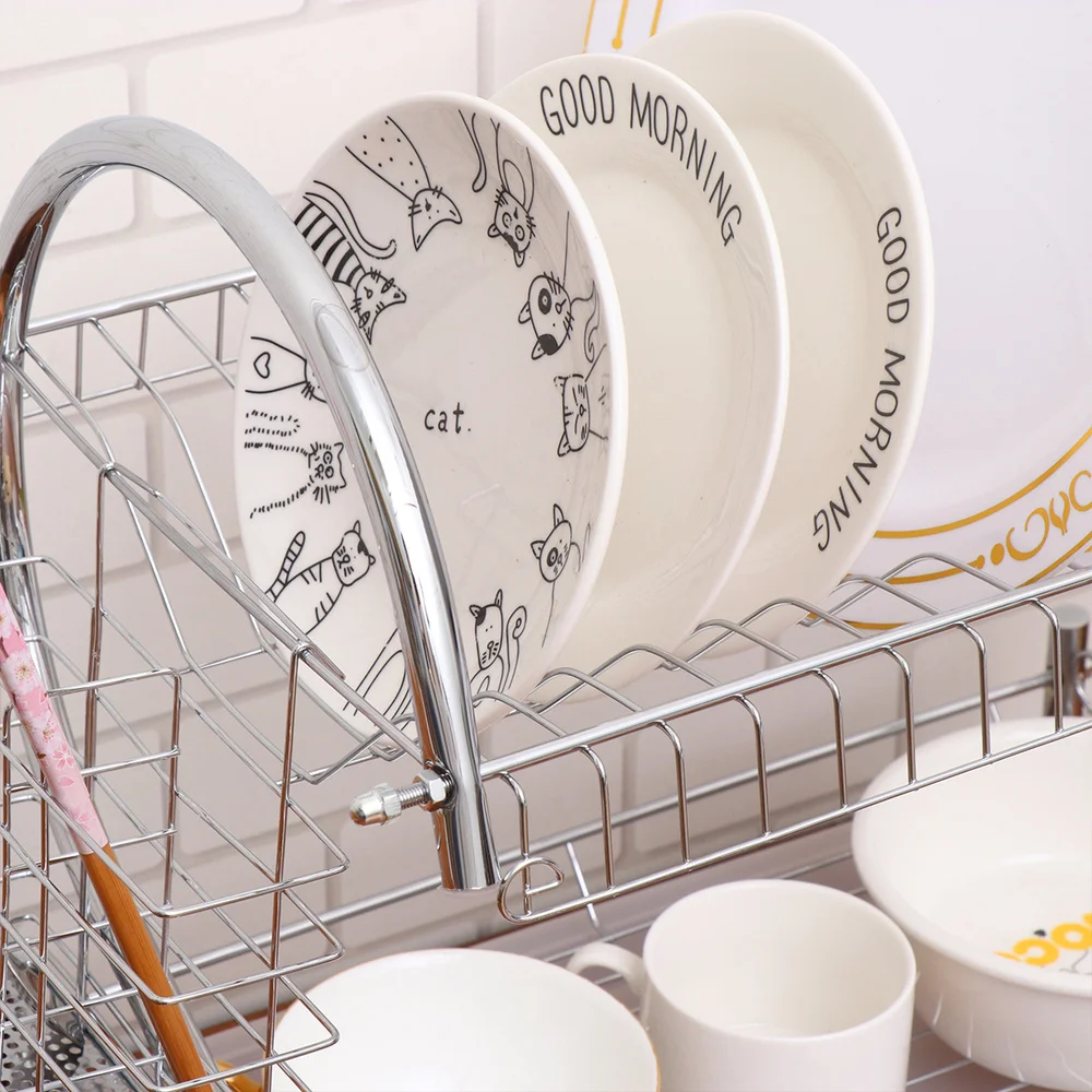1 комплект сушилка для посуды 2 уровневый органайзер железное блюдо палочки еды