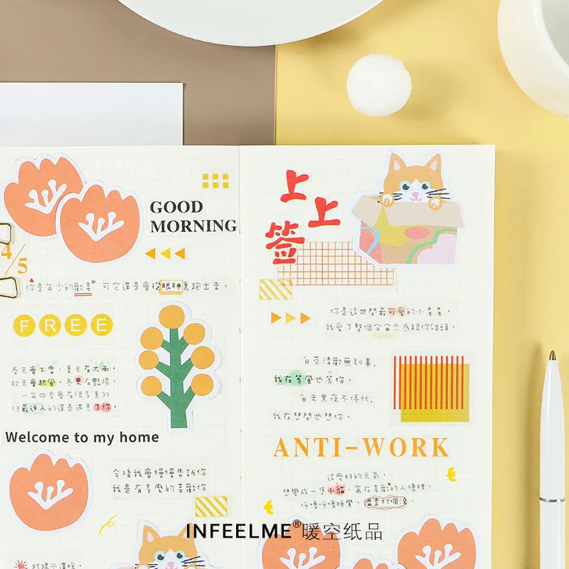 1 упаковка милый секретный сад кошка птица цветок блокноты для заметок блокнот