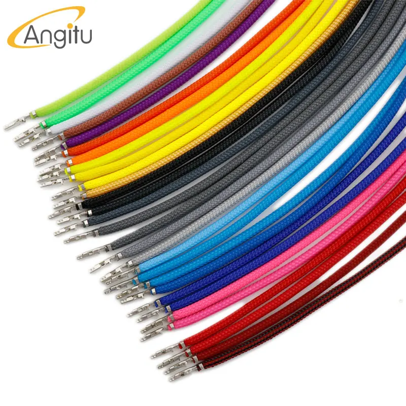 

Angitu DIY 4mm Crimped 5557 5559 Cable For ATX/PCIE/GPU 24Pin 8Pin 6pin Extention Cable Sleeved UL 1007 18AWG 4.2mm 30cm