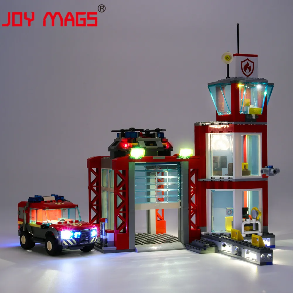 Комплект светодиодсветильник JOY MAGS Only для пожарной станции серии 60215 City совместим