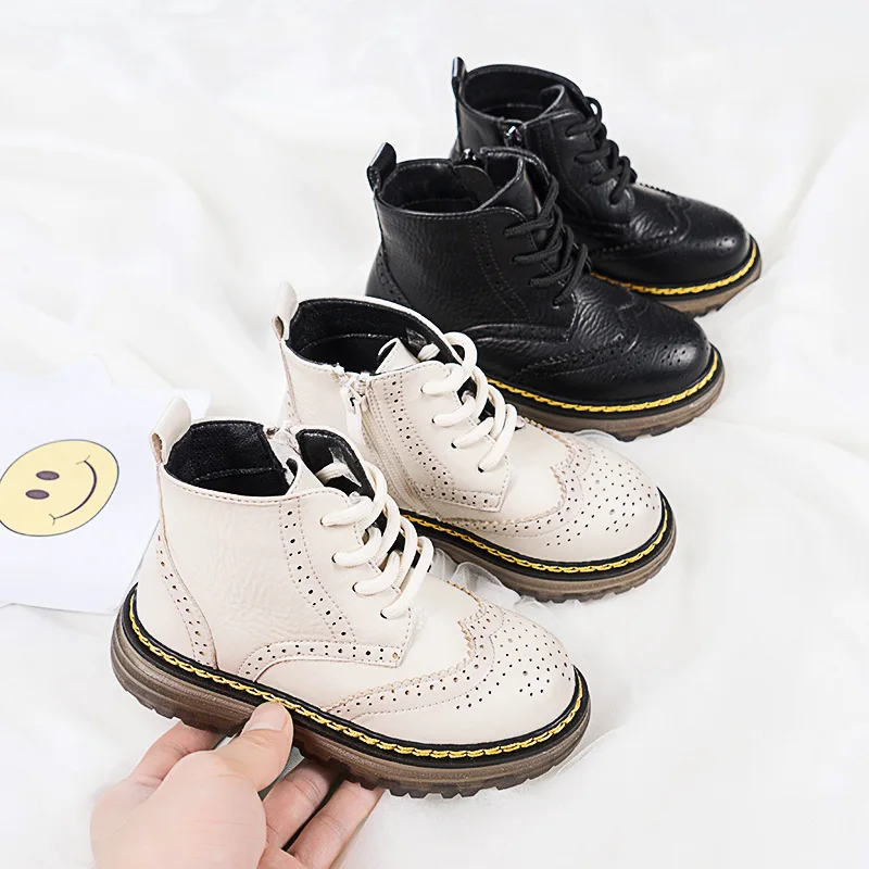 

Ботинки Martin для девочек и мальчиков, одноботинки в британском стиле, весна-осень 2021, новые детские короткие ботинки, ботинки принцессы для п...