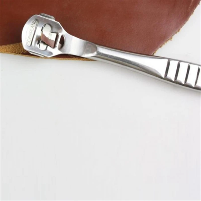 

Nonvor 1Pcs DIY New Stainless Steel Leathers Thinning Craft Skiving Edge Convenient Shovel Hand Working Knife Tool With Blades