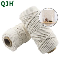 3mm 5mm 6mm 8mm 10mm macrame rope twisted string cotton cord for handmade natural beige rope diy home wedding accessories gift