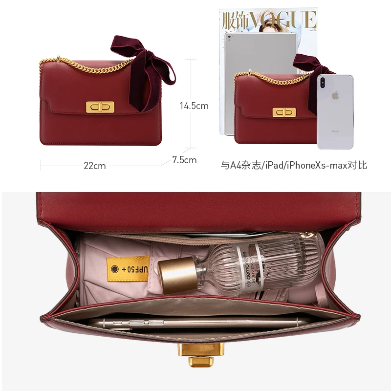 Женская сумка через плечо LAFESTIN элегантная бархатная с бантом 2019 | Багаж и сумки