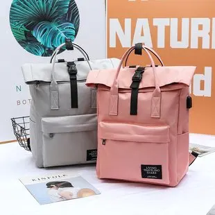 Модный рюкзак для ноутбука с USB женщин и мужчин сумки на плечо школьный ранец