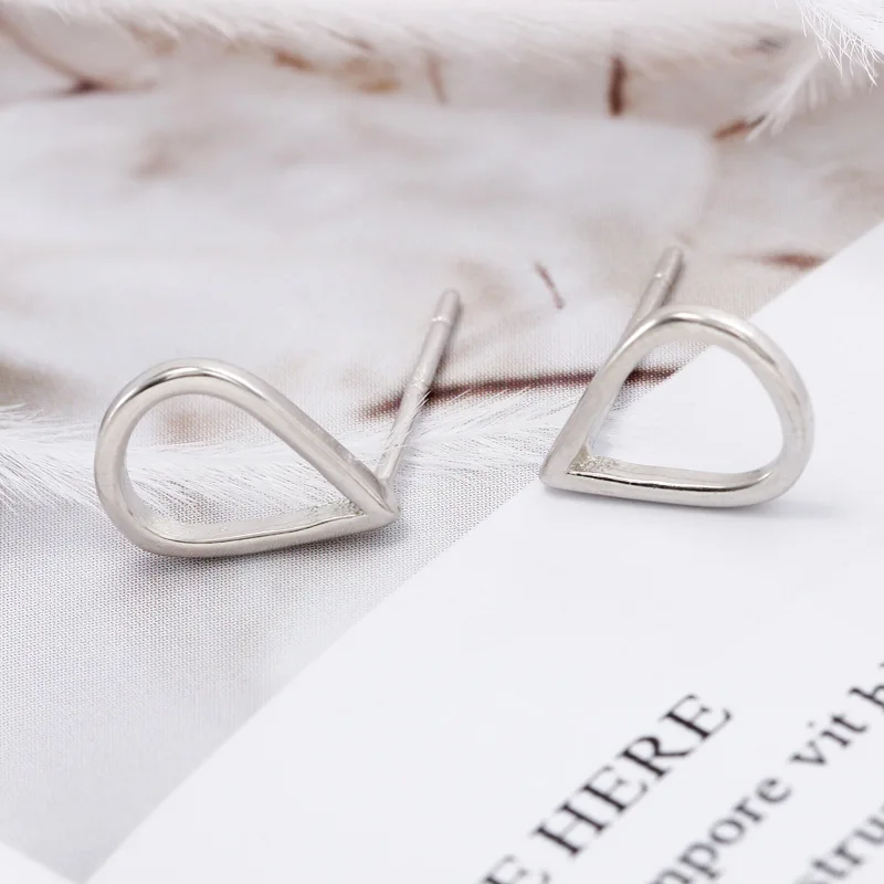 Женские свадебные серьги-гвоздики REETI элегантные из стерлингового серебра 925