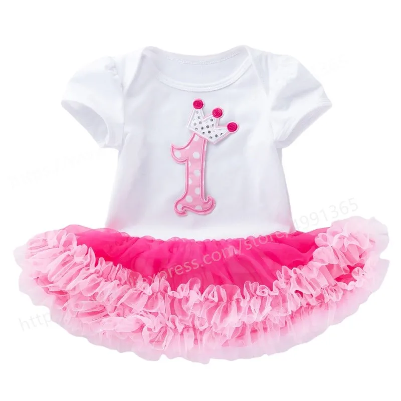

Baby Girl Princess Dresses for Christening Gown Infant Party Dress 1 Year Birthday Dress Tutu Dress Newborn Baby Clothing