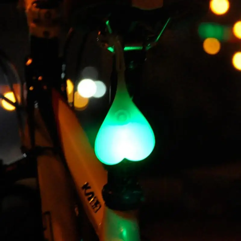 

Bike Rear Taillight Riding LED Light Heart Ball Egg Safety Light Waterproof Light Lamp Cycling Lantern Flashlight Bicycle Light