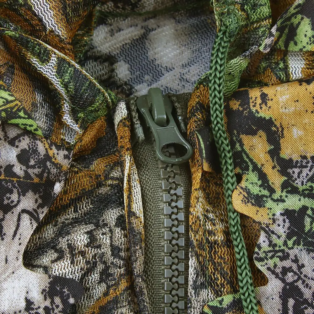 Маскировочный костюм бесплатная Размеры 3D Лесной Камуфляж листовые Camo лист