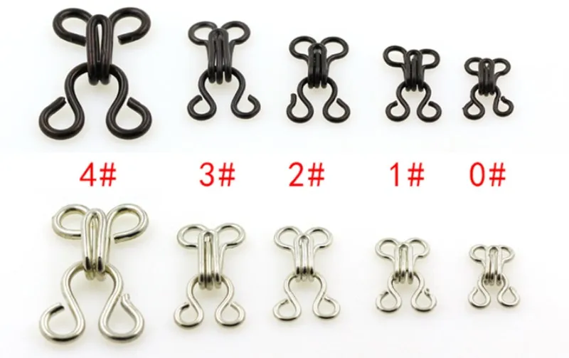 100 пар металлические пряжки крючки для шитья и глаз DIY сумка Аксессуары одежды