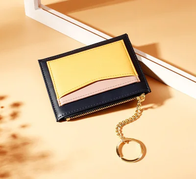 Женский короткий кошелек в стиле пэчворк простой студенческий бумажник на