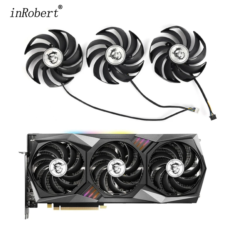 

New 90MM Video Card Cooler Fan GPU Replacement for MSI GeForce RTX 3060 3070 3080 3090 3060Ti 3070TI GAMING X TRIO Graphics Card