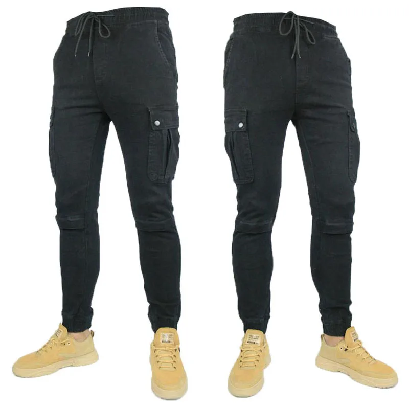

Four seasons new motorcycle overalls men and women stretch beam pants multi-pocket outdoor wear-resistant casual riding pants