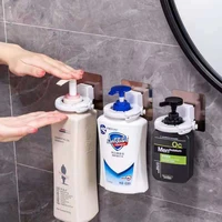 self adhesive shampoo bottle shelf shower gel bottle rack hook bracket bathroom wall type seamless hook holder shelves hanger