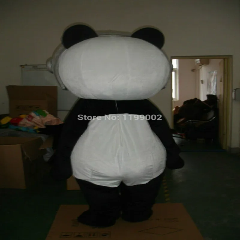 Костюм-талисман панда на Хэллоуин одежда для косплея и вечеринки карнавальный