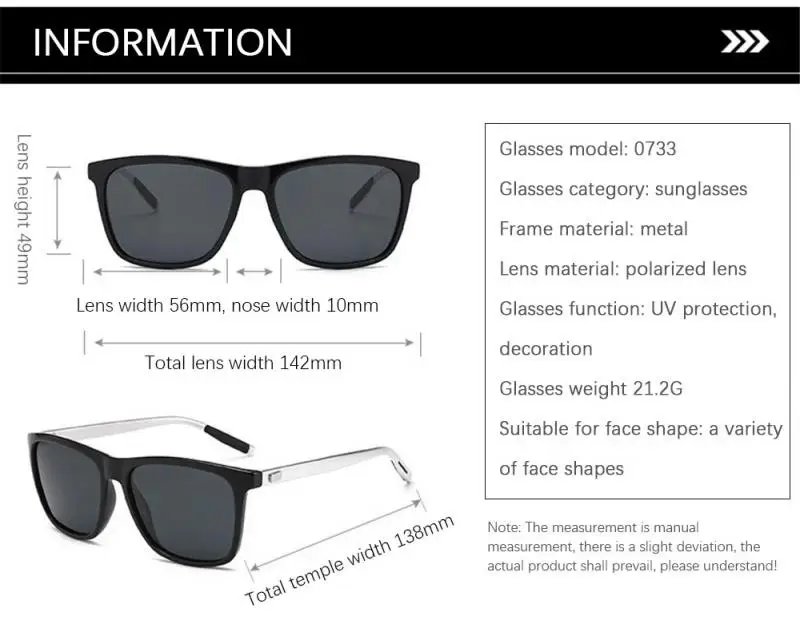 

Nice Pop Luxury Polarized Sunglasses Mens Driving Shades Male Sun Glasses Vintage Driving Travel Fishing Classic Sun Glasses