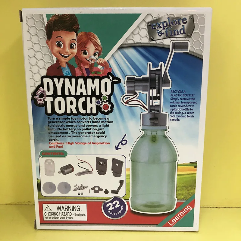 Flashlight Lab Toy Education Series Physics Generator Children Experiment Circuit Teaching Science Projects for Kids stem toys | Игрушки и