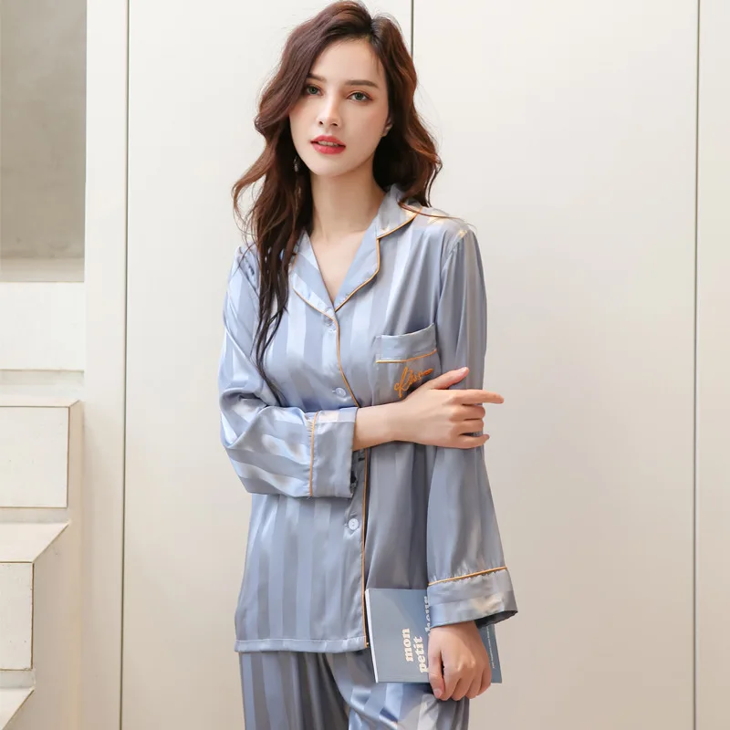 Из 2 предметов в полоску для маленьких мальчиков Атлас пара пижамный комплект: